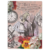 alice nonsense wonderland curtain klemmbrett (Rückseite)