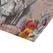 alice nonsense wonderland curtain schneidebrett (Ecke)