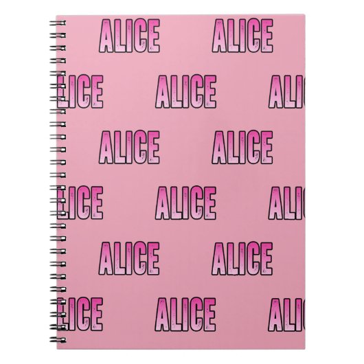 Alice Notizblock (Vorderseite)
