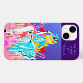 Alice on Birthday Cake wonderland art Case-Mate iPhone Hülle (Rückseite (Horizontal))