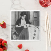 Alice Paul, Sewing Suffrage Flag, 1910er Serviette (Beispiel)