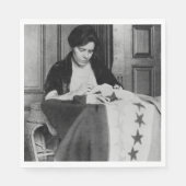 Alice Paul, Sewing Suffrage Flag, 1910er Serviette (Vorderseite)