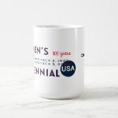 Alice Paul stimmte hundertjährig 100 Jahre Frauen Kaffeetasse (Mittel)