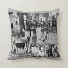 Alice Paul Suffragette-historische Foto-Collage Kissen