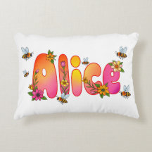 Alice- Personalisiertes Bienenkissen