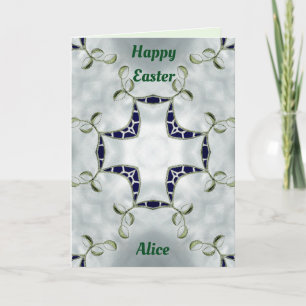 ALICE ~ Personalisiertes Osterkartenmuster ~ Feiertagskarte