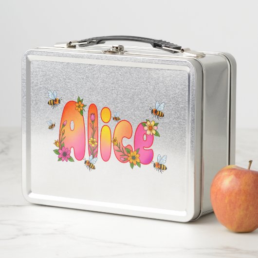 Alice - Personalized Bee Lunch Box (Beispiel)