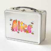 Alice - Personalized Bee Lunch Box (Vorderseite)
