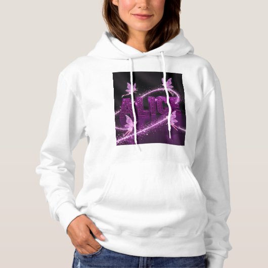 Alice - Personalized Hoodie – Gift for Her (Vorderseite)