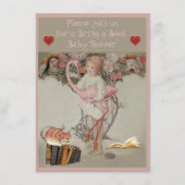 Alice & Pink Flamingo Bringen Sie ein Buch Baby Du Begleitkarte (Vorderseite)