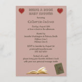 Alice & Pink Flamingo Bringen Sie ein Buch Baby Du Begleitkarte (Rückseite)