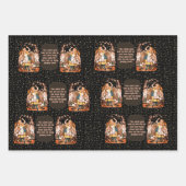 Alice Playing Cards Black Geschenkpapier Set (Vorderseite)