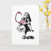 Alice Plays Croquet Karte (Gelbe Blume)