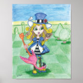 Alice Plays Croquet Poster (Vorne)