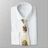 Alice_poison_drink_me, WHITE_RABBIT_excellent_i… Krawatte (Gebunden)