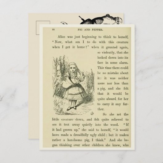 Alice Postkarte (Vorne/Hinten)