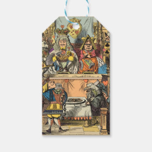 Alice Prozess des Herzbuben Vintage Geschenkanhänger