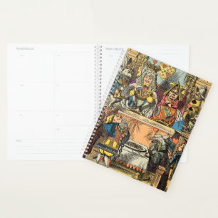 Alice Prozess des Herzbuben Vintage Planer