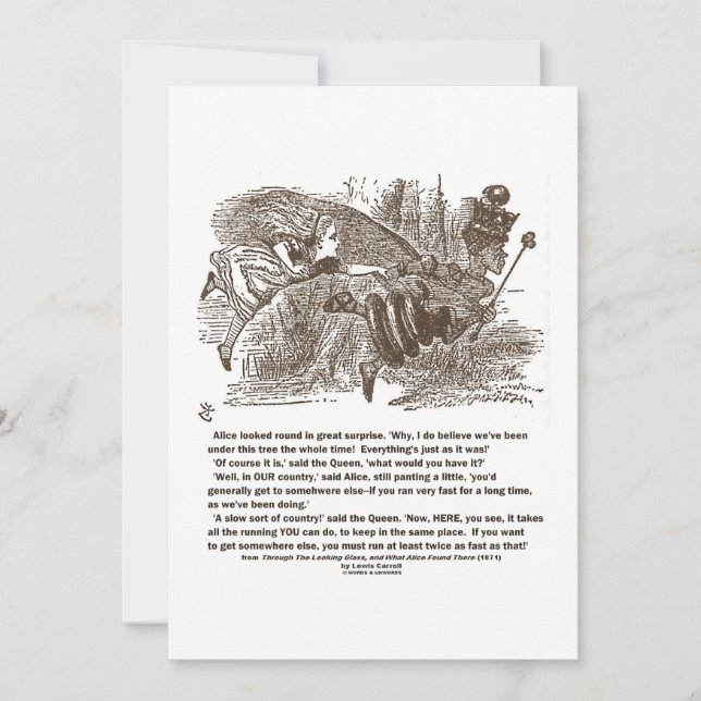 Alice Queen läuft zweimal so schnell Bleibe am gle (Vorderseite)
