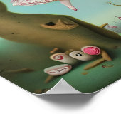 Alice - Quirky Surreal Pop Art Poster (Ecke)