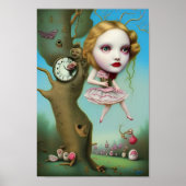 Alice - Quirky Surreal Pop Art Poster (Vorne)