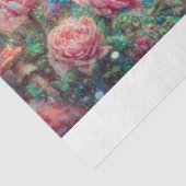 Alice Rabbit Floral Clock Fantasy Decoupage Seidenpapier (Ausschnitt)