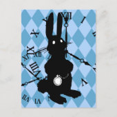 Alice Rabbit Late Postkarte (Vorderseite)