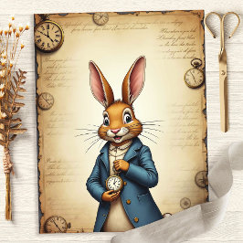 Alice Rabbit Pocket Watch Kunstschreiber