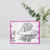 Alice & Raupe Postkarte (Stehend Vorderseite)