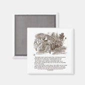 Alice Red Queen Bleibe am gleichen Ort Magnet (Vorderseite/Rückseite)