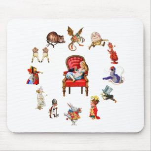 Alice Rundherum Hinter dem Spiegel Mousepad