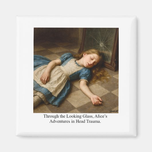 Alice’s Adventures in Head Trauma Magnet (Vorne)