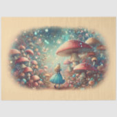 Alice’s Mystical Forest Path Decoupage Seidenpapier (Vorderseite)