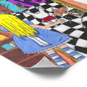 Alice sah das Glasposter durch Poster (Ecke)