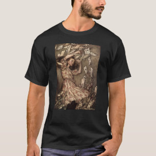 Alice schwärmte durch Spielkarten T-Shirt
