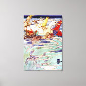 Alice Schwimmen Im Pool der Tränen im Wunderland Leinwanddruck (Vorderseite)