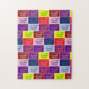 Alice Schwimmen in einem Pool aus Tränen Pop Art Puzzle