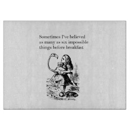 Alice, sechs unmögliche Sachen Schneidebrett