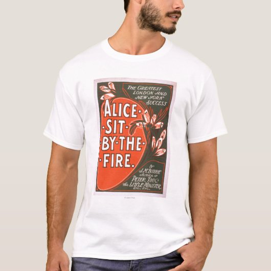 Alice sitzen durch das Feuer-großes T-Shirt (Vorderseite)