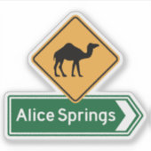 Alice Springs, Aufkleber für das nördliche Gebiet (Vorderseite)