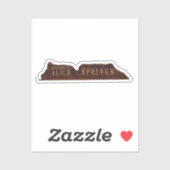 Alice Springs Australia Sign Aufkleber (Blatt)