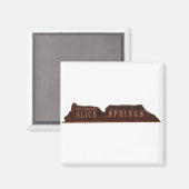 Alice Springs Australia Sign Magnet (Vorderseite/Rückseite)