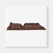 Alice Springs Australia Sign Magnet (Vorne)