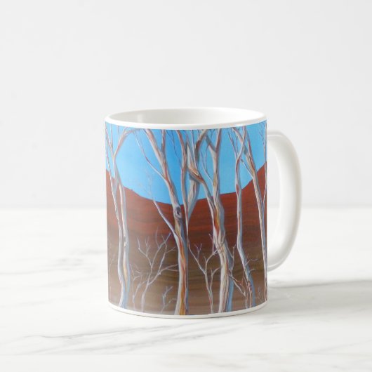 Alice Springs Australische Landschaft Kaffeetasse (VorderseiteRechts)
