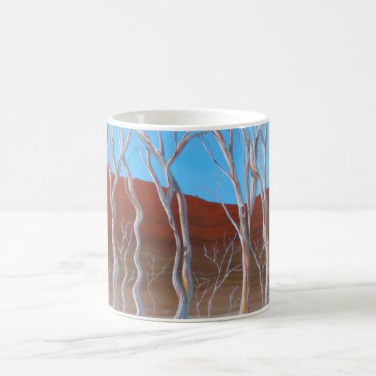 Alice Springs Australische Landschaft Kaffeetasse (Mittel)