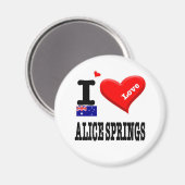 ALICE SPRINGS - I Liebe Magnet (Vorderseite/Rückseite)