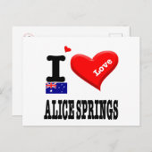 ALICE SPRINGS - I Liebe - Postkarte (Vorne/Hinten)