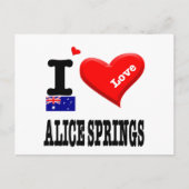 ALICE SPRINGS - I Liebe - Postkarte (Vorderseite)