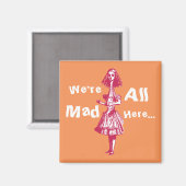 Alice Stretched in Wonderland Magnet (Vorderseite/Rückseite)