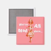Alice Stretched in Wonderland Magnet (Vorderseite/Rückseite)